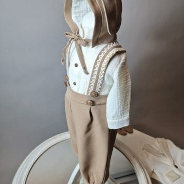 Trusou botez fetiță Maria personalizat elegant cu cufăr
