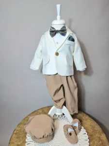 Costum botez Iancu 6 piese – Eleganță premium pentru băieți 4