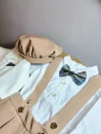 Costum botez Iancu 6 piese – Eleganță premium pentru băieți