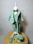 Costum botez Luca 7 piese – Eleganță și confort pentru micuțul tău