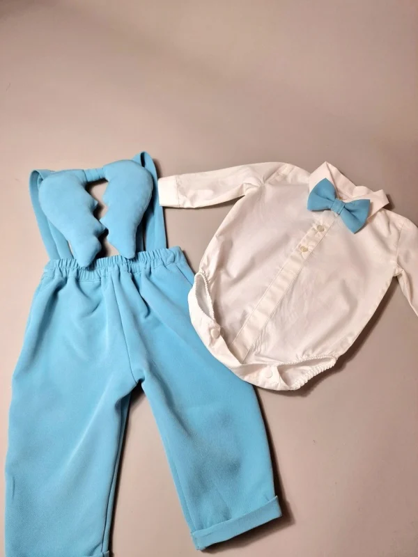 Costum botez Oliver cu aripi de înger – Set elegant 4 piese 5 Costum botez Oliver cu aripi de înger – Set elegant 4 piese 5