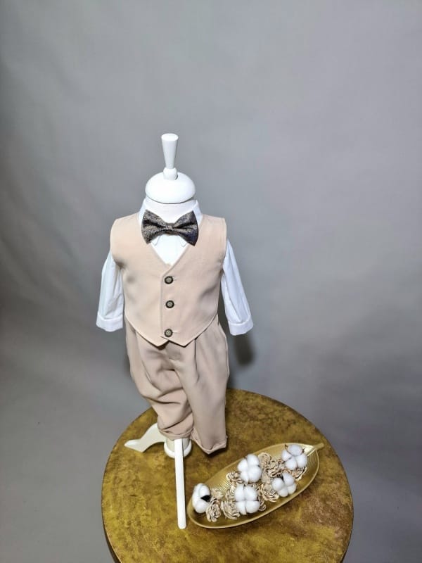 Costum botez din 4 piese Victor Costum botez din 4 piese Victor