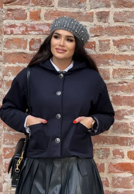 Jachetă damă Ștefania din lână – Eleganță premium și confort termic