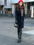 Palton damă din stofă Victoria – Elegant, călduros, lână 80%