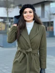 Palton damă din stofă Victoria – Elegant, călduros, lână 80%