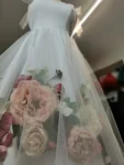 Rochie de cununie cu corset și flori 3D Floris – Rochie elegantă pentru cununie civilă