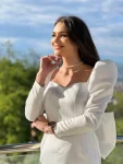 Rochie de cununie din tafta fină Bria