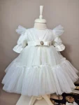 Rochiță Botez Amedeea pentru Fetițe – Elegantă și Delicată din Tulle Fin