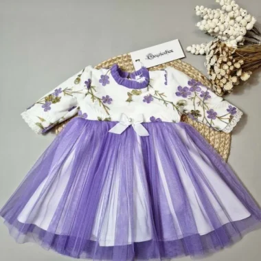 Set rochii mamă fiică Vivienne – delicatețe din catifea pentru evenimente speciale