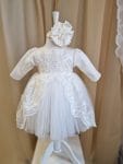 Rochiță de botez Melany – Eleganță delicată și confort absolut pentru fetițe