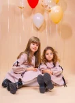 Rochiță fetițe Amelia din bumbac – fustă bufantă, eleganță premium