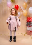 Rochiță fetițe Amelia din bumbac – fustă bufantă, eleganță premium