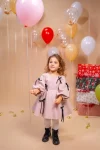 Rochiță fetițe Amelia din bumbac – fustă bufantă, eleganță premium