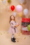 Rochiță fetițe Amelia din bumbac – fustă bufantă, eleganță premium