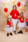 Set bluze de Crăciun mamă fiică – Bumbac moale cu imprimeu
