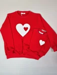 Set bluze family Heart mamă copil din bumbac premium