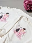 Set bluze mamă fiică Ania din bumbac – Ținute asortate confortabile