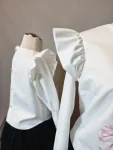Set bluze mamă fiică Celine Eleganță asortată din bumbac 100%