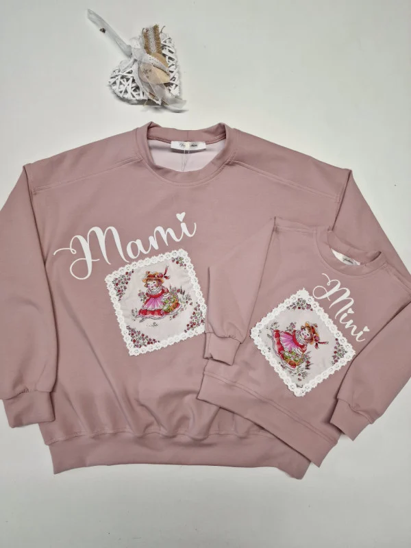 Set bluze mamă fiică Pink Set bluze mamă fiică Pink
