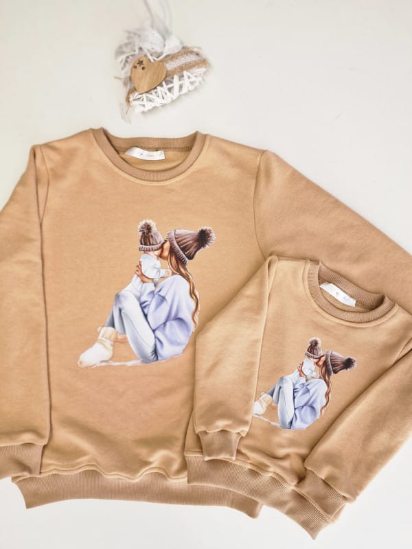 Set bluze mamă fiu din bumbac Matei – Confort, Stil și Asortare Perfectă