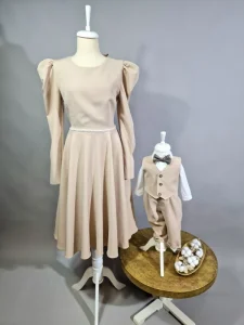 Set mamă fiu Zian – Ținute elegante asortate pentru evenimente speciale 2