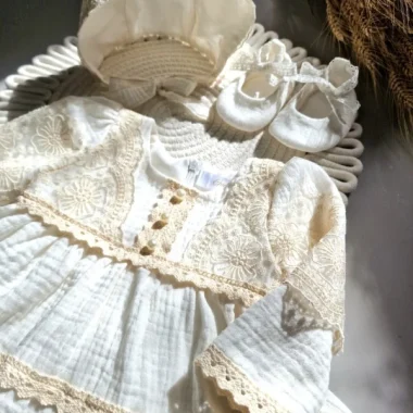 Rochiță botez Coco elegantă – livrare rapidă, fabricat RO