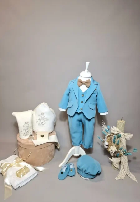 Trusou botez complet băieți Albert – Set elegant cu 4 piese 2