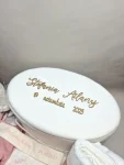 Trusou de botez roz personalizat Aniela