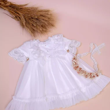 Costumas botez Iancu 6 piese elegant premium fabricat România